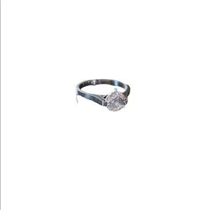 Stainless steel ring, color sivlef, size 7